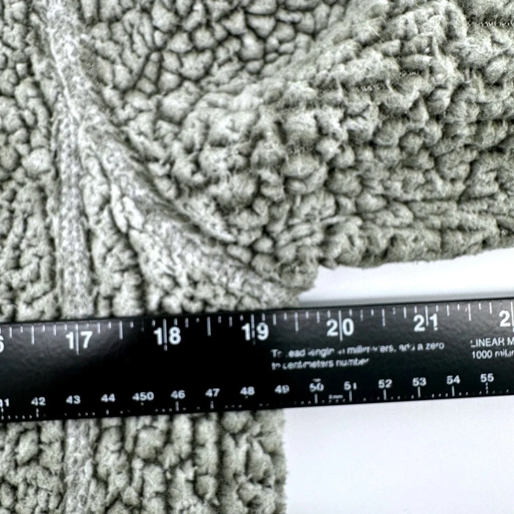 Simply Southern Pullover Sherpa Quarter‎ Zip Gray Mens Sweater